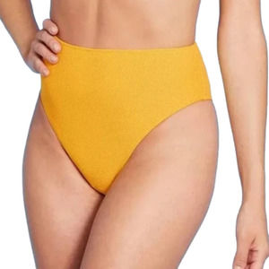 𝅺piqué Textured High Waist High Leg Extra Cheeky Bikini Bottom Shade & Shore